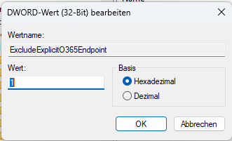 DWORD Wert eintragen